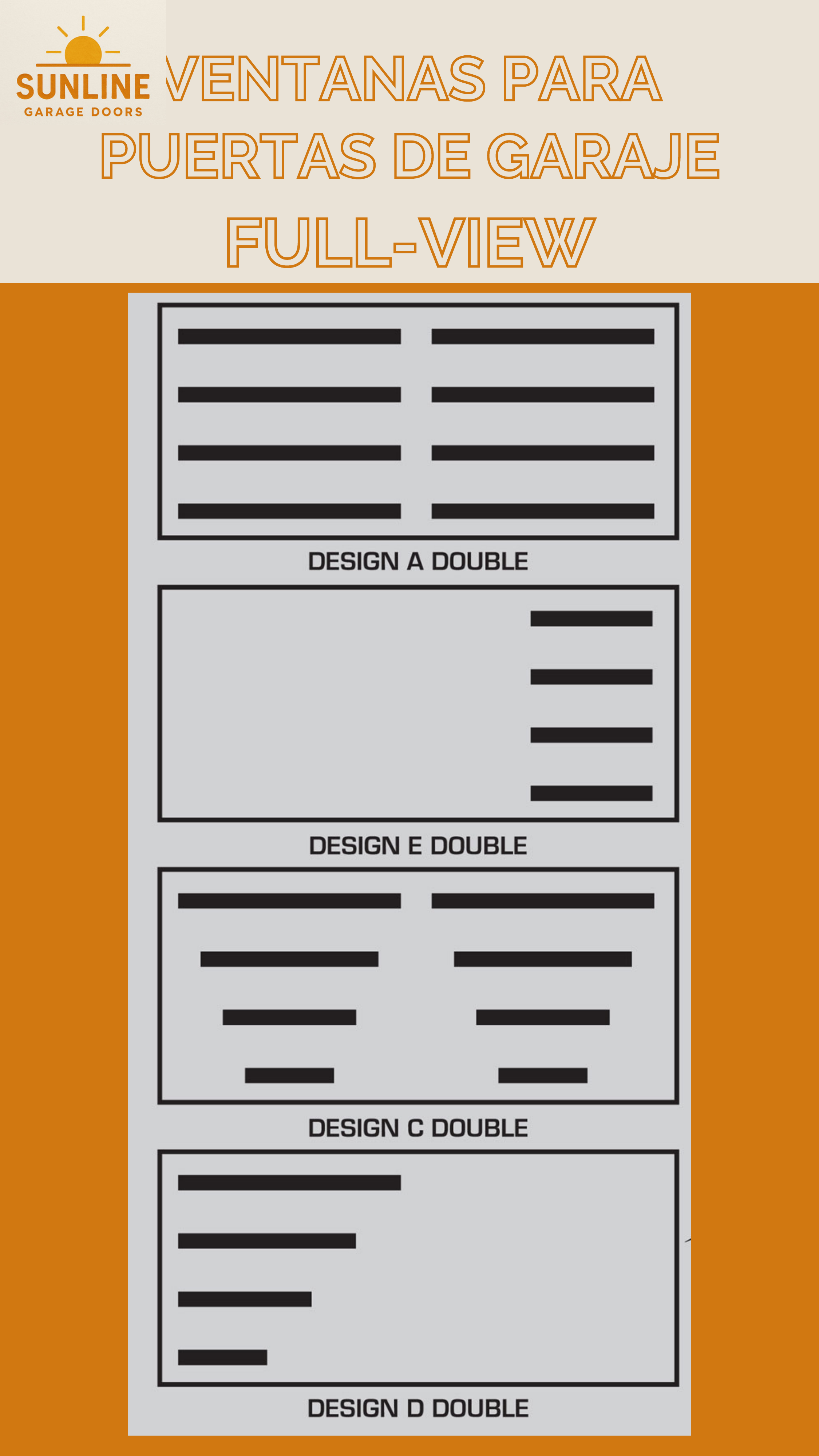 Opciones Full View para puertas de garaje