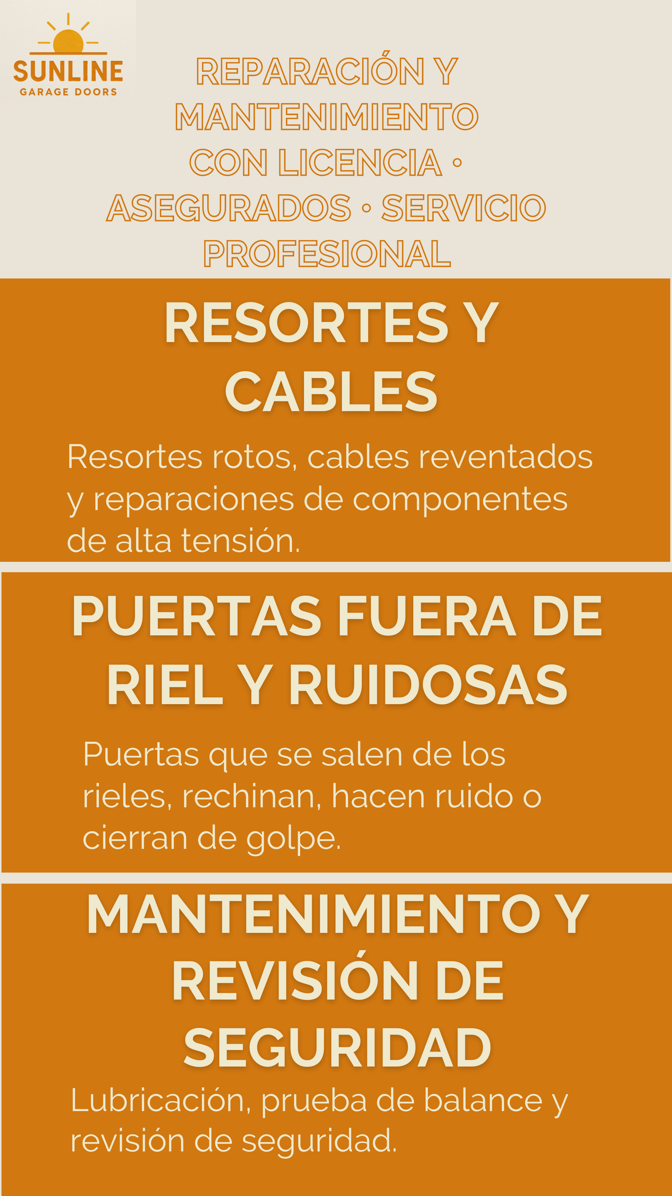 Mantenimiento de puertas de garaje